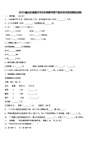 2023届山东省临沂市沂水县数学四下期末综合测试模拟试题含解析