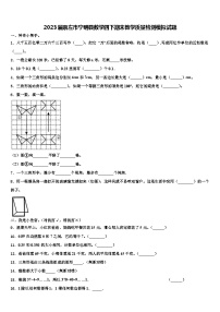 2023届崇左市宁明县数学四下期末教学质量检测模拟试题含解析