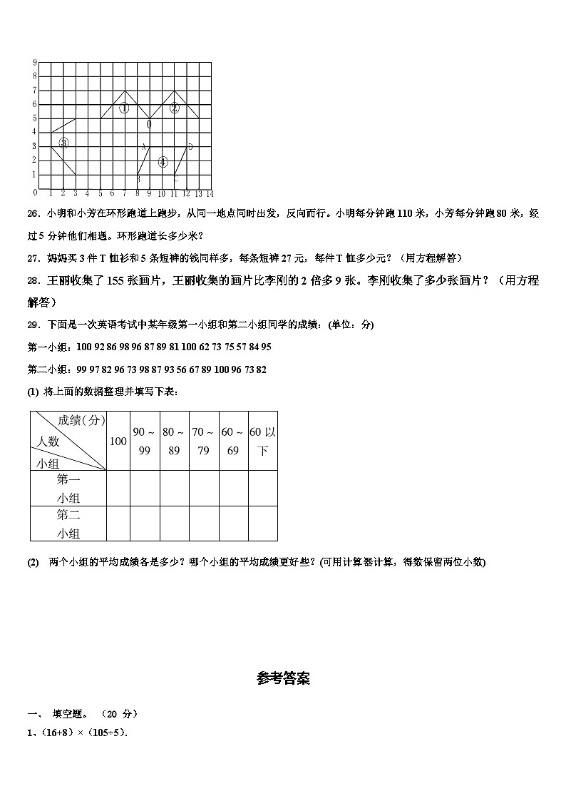 2023届山西省晋中市祁县数学四年级第二学期期末达标测试试题含解析第3页