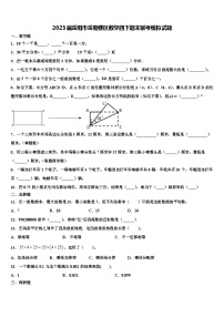 2023届岳阳市岳阳楼区数学四下期末联考模拟试题含解析