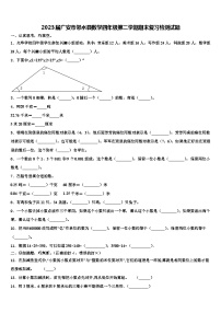 2023届广安市邻水县数学四年级第二学期期末复习检测试题含解析