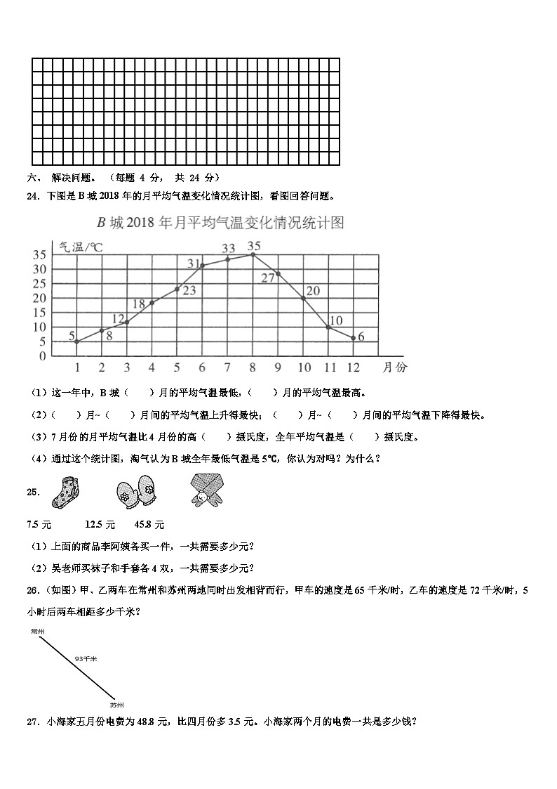 2023届广东省东莞市南城区四年级数学第二学期期末达标测试试题含解析03
