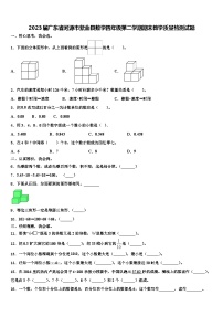 2023届广东省河源市紫金县数学四年级第二学期期末教学质量检测试题含解析