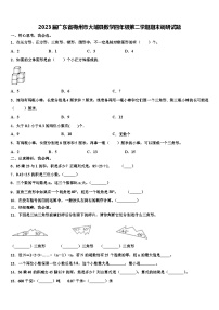 2023届广东省梅州市大埔县数学四年级第二学期期末调研试题含解析