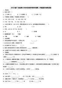 2023届广东省湛江市赤坎区数学四年级第二学期期末调研试题含解析