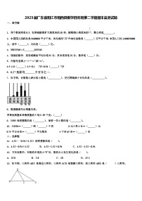 2023届广东省阳江市阳西县数学四年级第二学期期末监测试题含解析