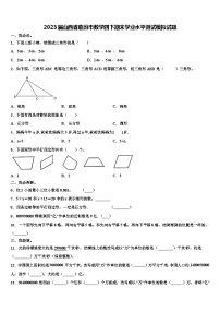 2023届山西省临汾市数学四下期末学业水平测试模拟试题含解析