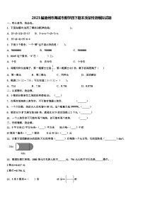 2023届德州市禹城市数学四下期末质量检测模拟试题含解析