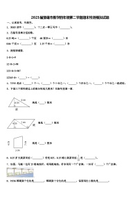 2023届楚雄市数学四年级第二学期期末检测模拟试题含解析