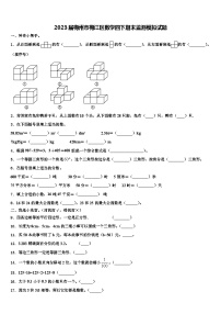 2023届梅州市梅江区数学四下期末监测模拟试题含解析