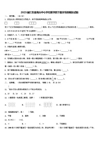 2023届江苏省海头中心学校数学四下期末检测模拟试题含解析