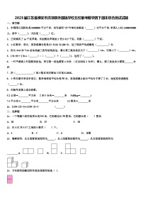 2023届江苏省淮安市洪泽县外国语学校五校联考数学四下期末综合测试试题含解析