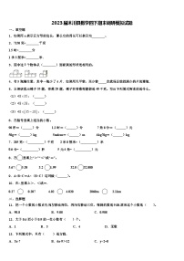 2023届沐川县数学四下期末调研模拟试题含解析