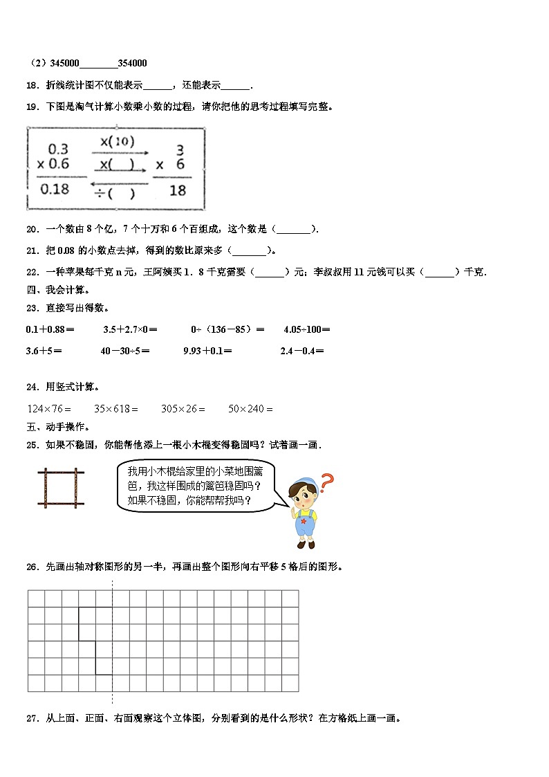 2023届沙河市数学四下期末达标测试试题含解析第2页