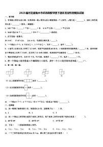 2023届河北省衡水市武邑县数学四下期末质量检测模拟试题含解析