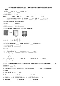 2023届河南省洛阳市洛龙区、瀍河区数学四下期末学业质量监测试题含解析