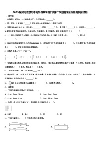 2023届河南省濮阳市南乐县数学四年级第二学期期末达标检测模拟试题含解析