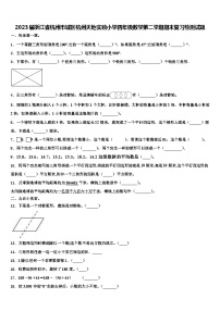 2023届浙江省杭州市城区杭州天地实验小学四年级数学第二学期期末复习检测试题含解析