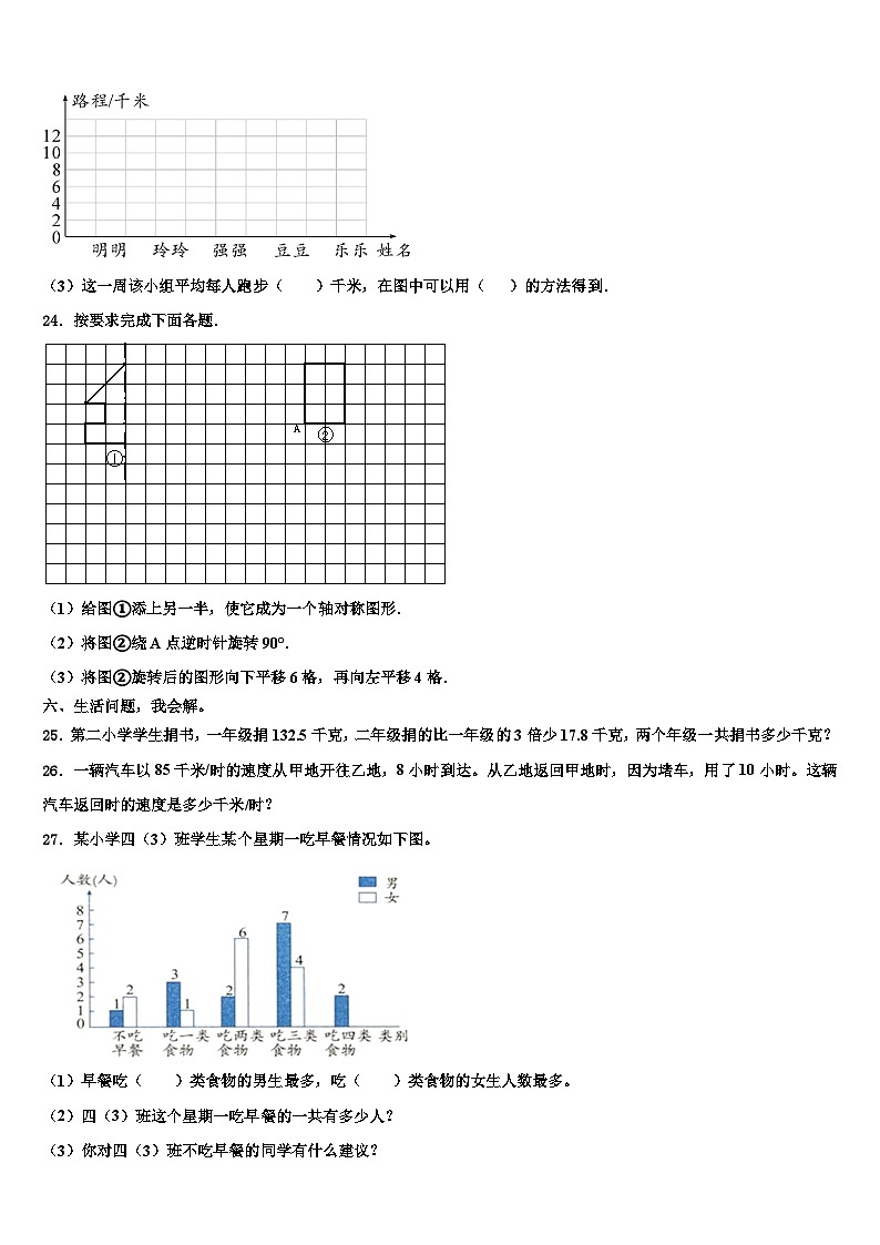 2023届洛阳市伊川县数学四下期末复习检测试题含解析03