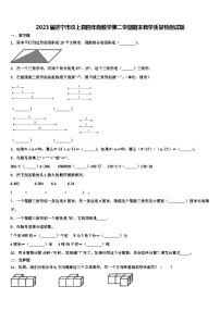 2023届济宁市汶上县四年级数学第二学期期末教学质量检测试题含解析