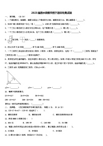 2023届清水县数学四下期末经典试题含解析