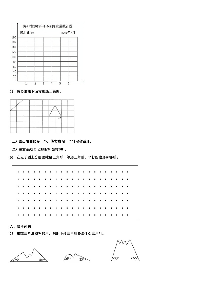 2023届河南省郑州市邙山区数学四年级第二学期期末学业水平测试模拟试题含解析第3页