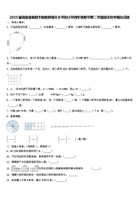 2023届湖南省衡阳市衡阳县樟木乡曹田小学四年级数学第二学期期末统考模拟试题含解析