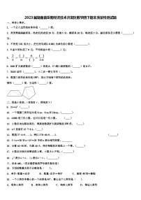 2023届湖南省岳阳经济技术开发区数学四下期末质量检测试题含解析