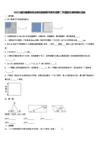 2023届甘南藏族自治州舟曲县数学四年级第二学期期末调研模拟试题含解析