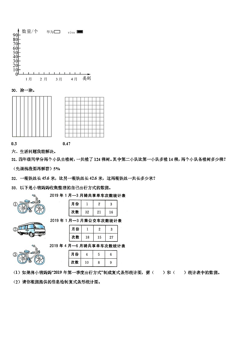 2023届甘肃省平凉市数学四下期末考试试题含解析第3页