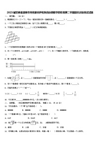 2023届甘肃省酒泉市阿克塞哈萨克族自治县数学四年级第二学期期末达标测试试题含解析