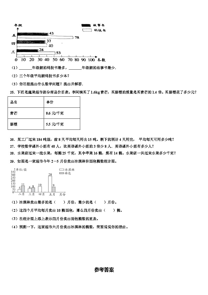 2023届茂名市茂港区四年级数学第二学期期末统考试题含解析第3页