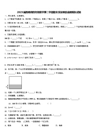 2023届西畴县四年级数学第二学期期末质量跟踪监视模拟试题含解析