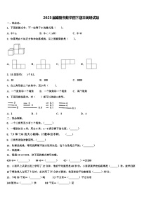 2023届醴陵市数学四下期末调研试题含解析