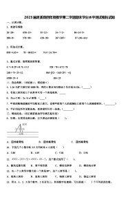 2023届遂溪县四年级数学第二学期期末学业水平测试模拟试题含解析