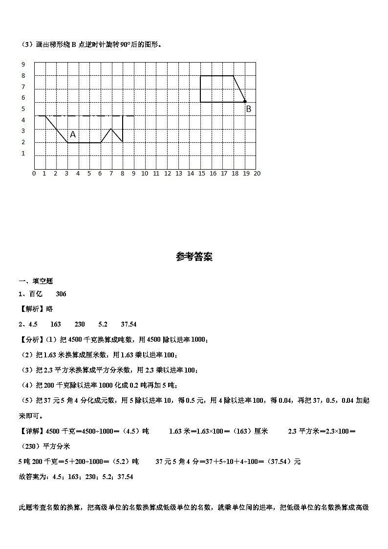 2023届阿坝藏族羌族自治州茂县数学四年级第二学期期末教学质量检测试题含解析第3页