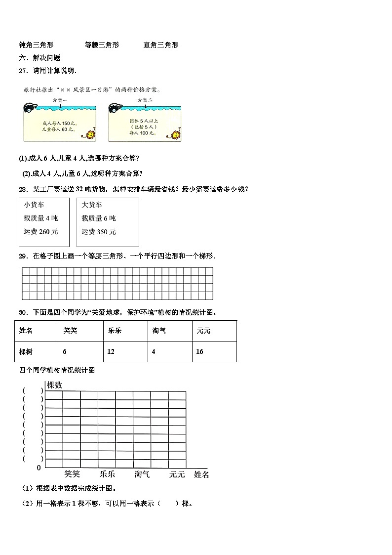 2023届龙岩市武平县数学四下期末经典试题含解析第3页