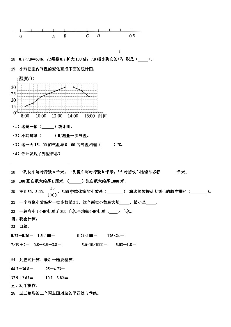 2023届黔南布依族苗族自治州瓮安县数学四年级第二学期期末达标检测试题含解析第2页