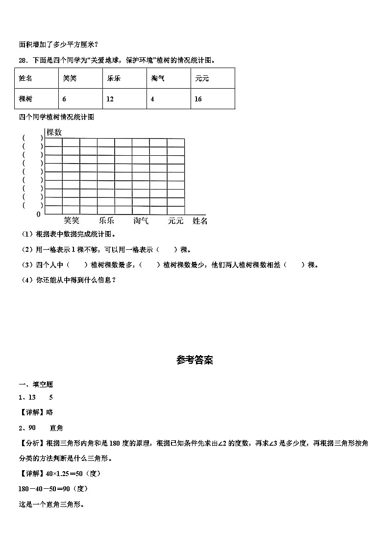 2023年东营市垦利县数学四下期末教学质量检测试题含解析第3页