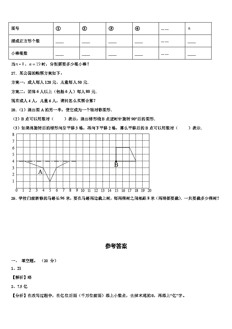 2023年北京市东城区数学四年级第二学期期末统考试题含解析第3页