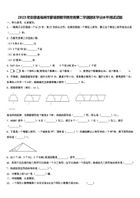 2023年安徽省亳州市蒙城县数学四年级第二学期期末学业水平测试试题含解析