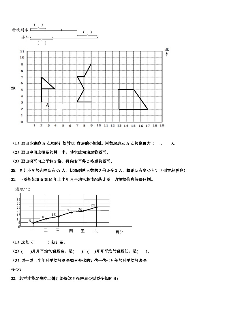 2023年内蒙古呼伦贝尔市扎赉诺尔区四年级数学第二学期期末调研模拟试题含解析第3页