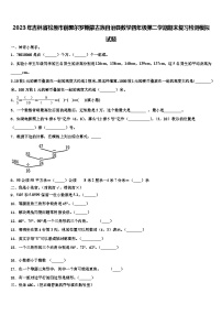 2023年吉林省松原市前郭尔罗斯蒙古族自治县数学四年级第二学期期末复习检测模拟试题含解析