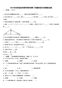 2023年吉林省白城市数学四年级第二学期期末复习检测模拟试题含解析