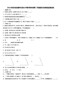 2023年四川省成都市实验小学数学四年级第二学期期末质量跟踪监视试题含解析