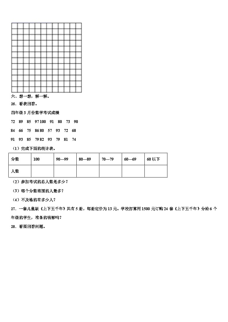 2023年图木舒克市数学四年级第二学期期末综合测试试题含解析第3页