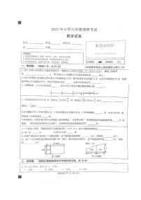 河南省平顶山市2022-2023学年六年级下学期毕业测试数学试题