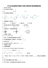 2023年山东省青岛市市南区大学路小学数学四下期末调研模拟试题含解析