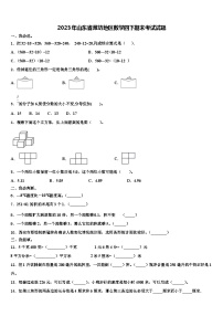 2023年山东省潍坊地区数学四下期末考试试题含解析