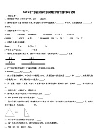 2023年广东省河源市东源县数学四下期末联考试题含解析